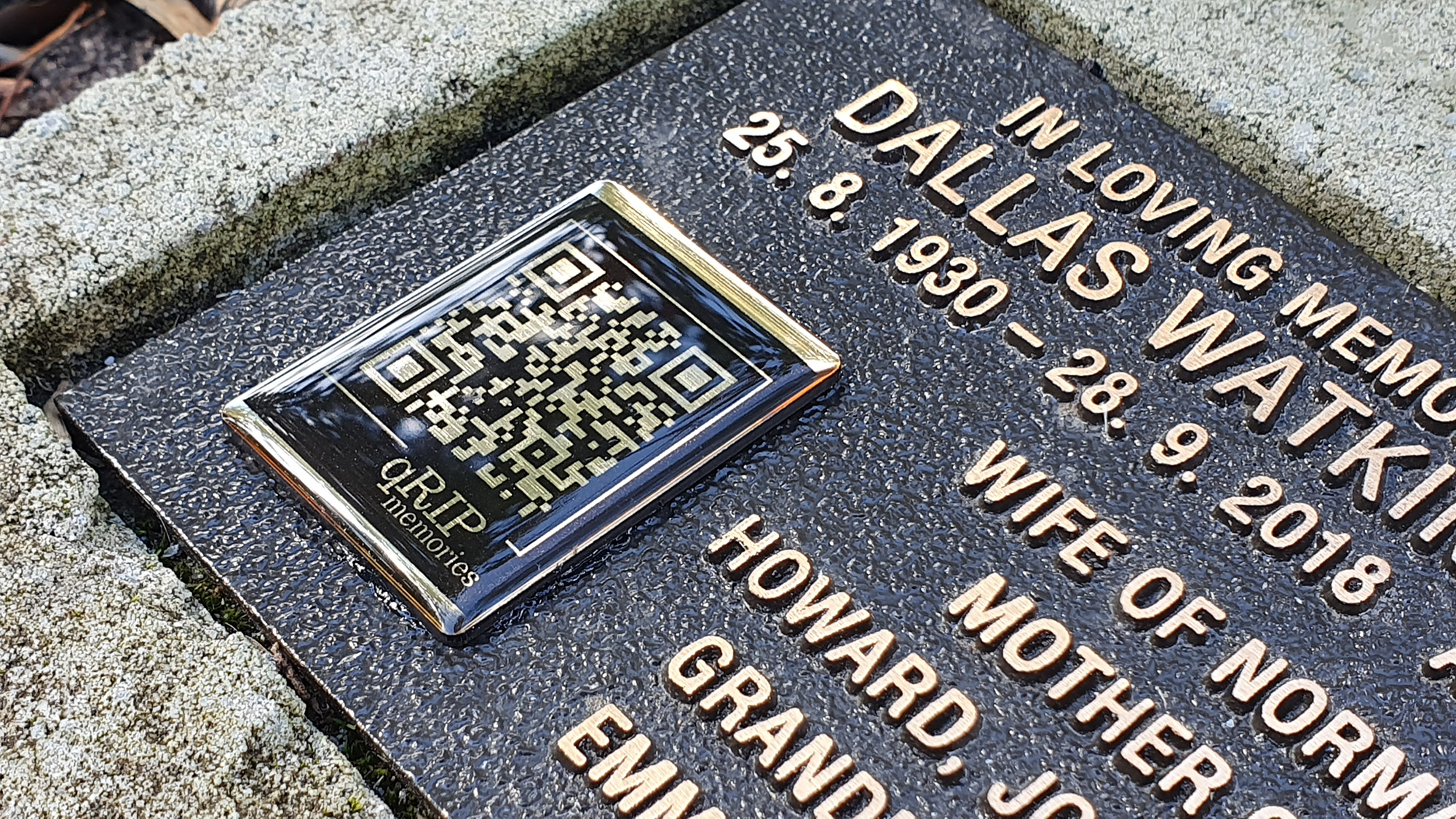 QR Code Memorials Australia - qRIP Memories - Keeping Memories Alive